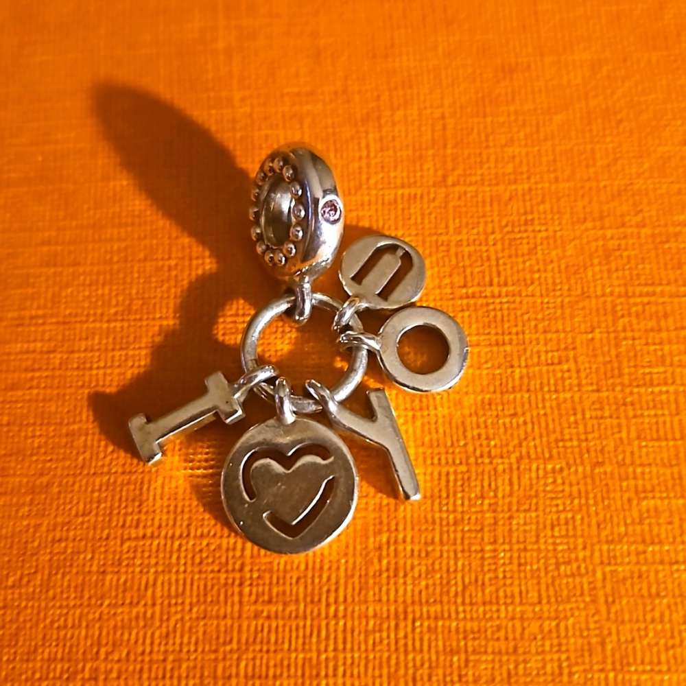 PANDORA I Love You Dangle Charm -